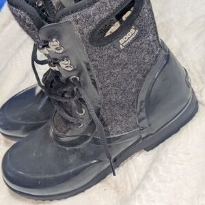 Bogs Waterproof Grey/Black Winter Boots